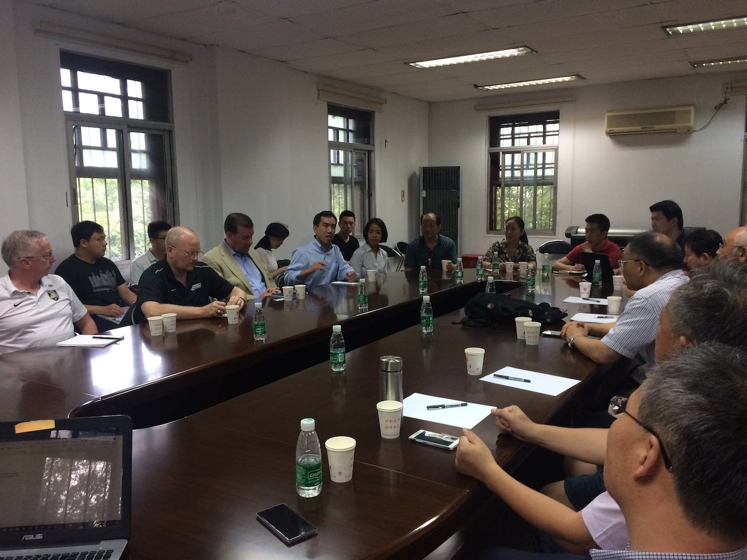 Delegates traveled to Nanjing to meet with members of the Collaborative Innovation Center for South China Sea Studies at Nanjing University.