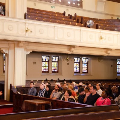 Study tour visit to Cape Hebrew Congregation synagogue