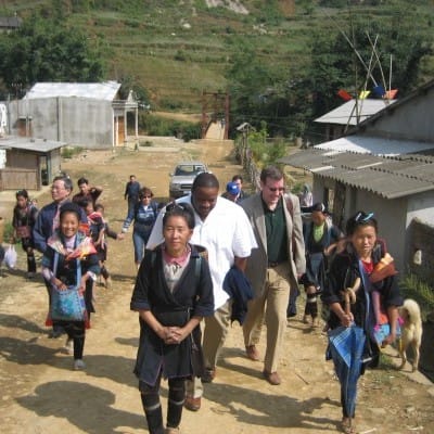 An IGE delegation visits the Northwest highlands in 2007. It was a strict religious landscape at the time. From 2007-2015 IGE made regular visits and conducted religion policies and registration seminars throughout the region; pluralism is becoming more acceptable to the government and society.