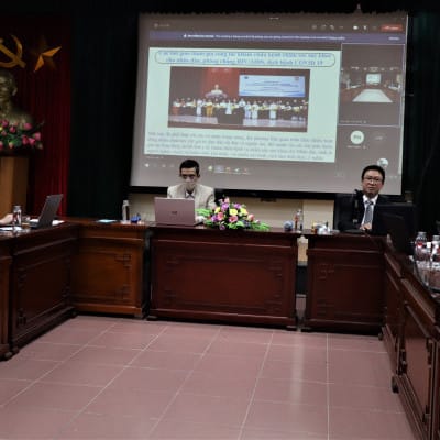 Mr. Nguyen Van Thanh of Vietnam Fatherland Front presentation