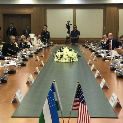 September 17, 2018: IGE signs a Memorandum of Understanding with the President of Uzbekistan’s Institute for Strategic and Regional Studies. The ceremony was attended by US Ambassador for International Religious Freedom, Sam Brownback, and US Ambassador to Uzbekistan, Pamela Spratlen.
