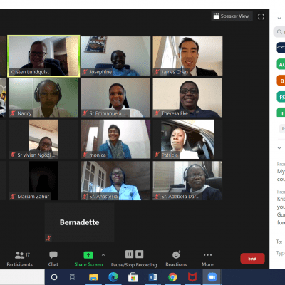 Distance Learning Fellowship graduation via Zoom. During the graduation, the Fellows shared about how they have utilized the resources, trainings, and networking they acquired through the program