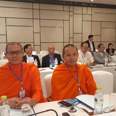Buddhist representatives participating in the conference