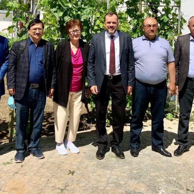 IGE Senior Fellow Wade Kusack meets with pastors and local government officials at the first legally recognized Protestant church in Nukus, Karakalpakstan.