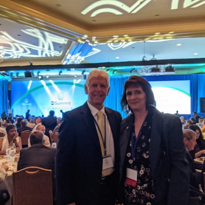 IGE President & CEO John Boyd with IGE Board Member and USCIRF Chair Nadine Maenza