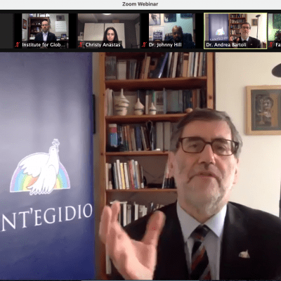 Panelist Dr. Andrea Bartoli, President, Sant’Egidio Foundation for Peace and Dialogue