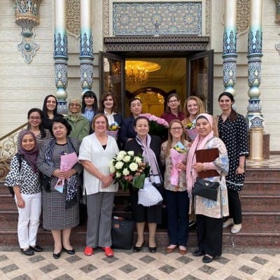 CWFL was welcomed to Tashkent by the Women’s Committee of Uzbekistan